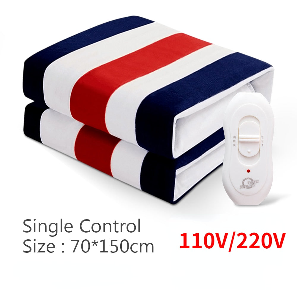 Electric Blanket 220/110V Thicker Heater Heated Blanket Mattress Thermostat Electric Heating Blanket Winter Body Warmer Snapitonline