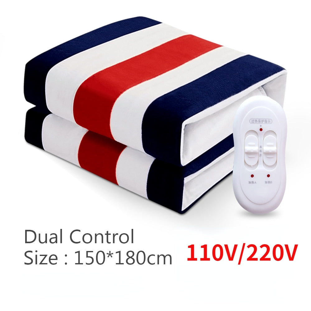 Electric Blanket 220/110V Thicker Heater Heated Blanket Mattress Thermostat Electric Heating Blanket Winter Body Warmer Snapitonline