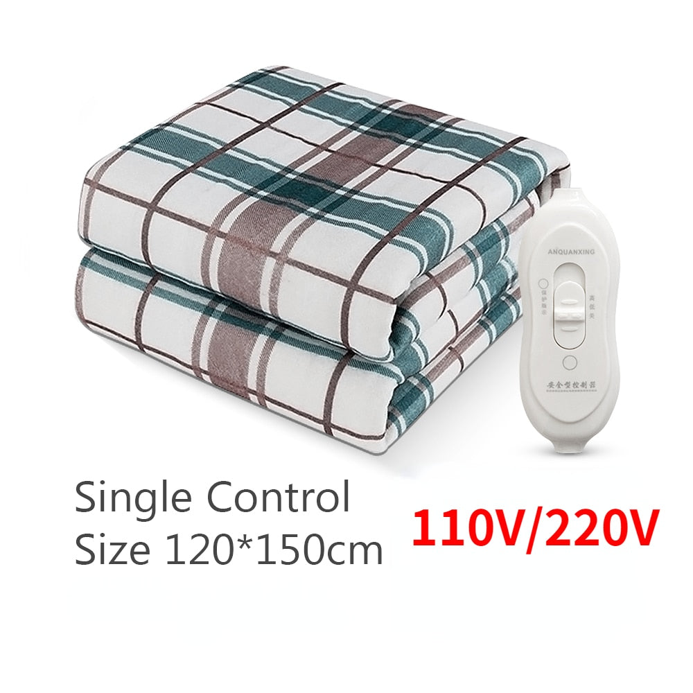 Electric Blanket 220/110V Thicker Heater Heated Blanket Mattress Thermostat Electric Heating Blanket Winter Body Warmer Snapitonline