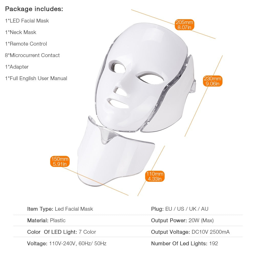 Professional LED Light Therapy Mask - Snapitonline